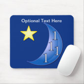 青い月に1回カスタマイズ可能 マウスパッド (マウス)