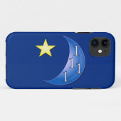 青い月に1回カスタマイズ可能 Case-Mate iPhoneケース (裏面(横))