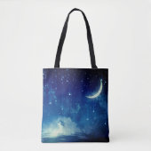 『青い月の下』 トートバッグ (正面)