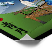 青い月の珍しさ ポスター (角)