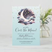 青い月を超えたベイビーシャワー 招待状 (スタンド正面)