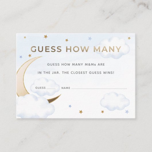 青い月を飛び越えて ゲッソー！お菓子の数を当てよう カード (正面)