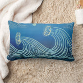 青い月光は綿の枕を振ります ランバークッション (ブランケット)