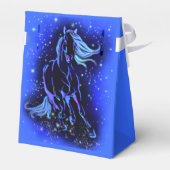 青い月明け走の夜の馬ギフトボックス フェイバーボックス (裏面サイド)