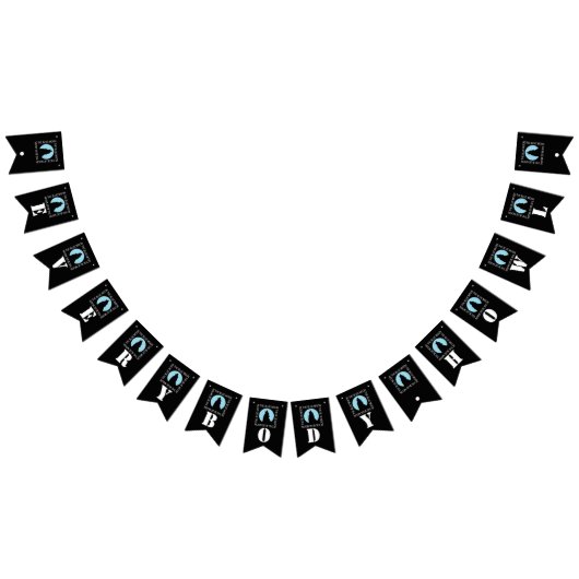 青い月、誰もが吠える群れ バンティングフラッグ (全)