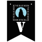 青い月、誰もが吠える群れ バンティングフラッグ (第3の旗)