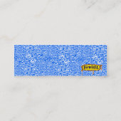 青い有機物 スキニー名刺 (裏面)