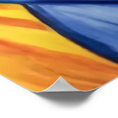 青い服を着た擬人化ウサギ | AI Art ポスター (角)