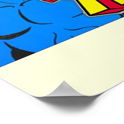 青い服を着た男 ポスター (角)