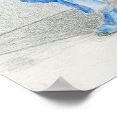 青い服を着た老人 ポスター (角)