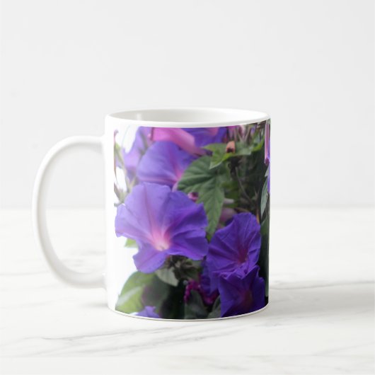 青い朝顔の春 コーヒーマグカップ (左)