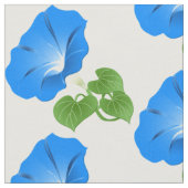 青い朝顔 ファブリック (クローズアップ)