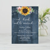 青い木のひまわり 食べて飲んで結婚しよう 招待状 (スタンド正面)