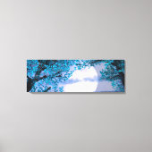 青い木の下に穏やかな夜 – Digital Art キャンバスプリント (正面)