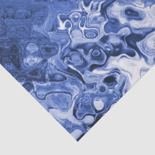 青い木の抽象芸術のギフトのティッシュペーパー 薄葉紙 (詳細)