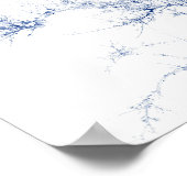 青い木の枝 ポスター (角)