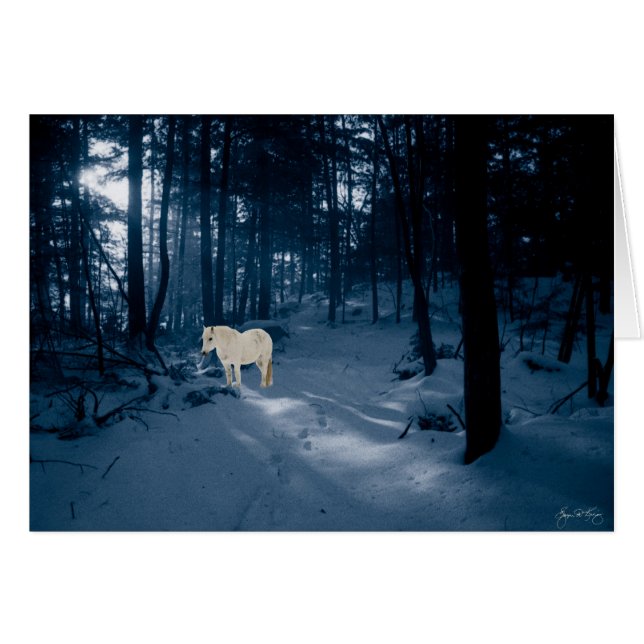 青い木の精神の子馬 (正面横)