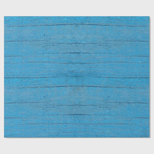 青い木製の穀物の継ぎ目が無いタイルを張られた木 ラッピングペーパー (フラット)