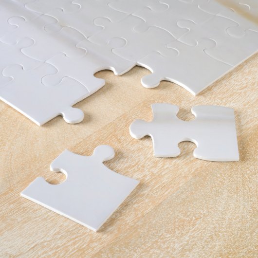 青い木製の窓のシャッター ジグソーパズル (側面)