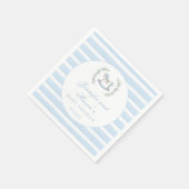 青い木製ロッキングホースboho男の赤ちゃんシャワー スタンダードカクテルナプキン (角)