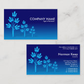 青い木3本 名刺 (正面/裏面)