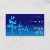 青い木3本 名刺 (裏面)