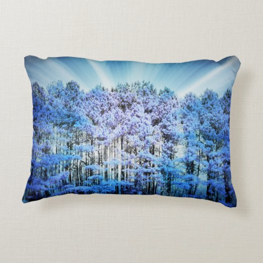 青い木 アクセントクッション (裏面)