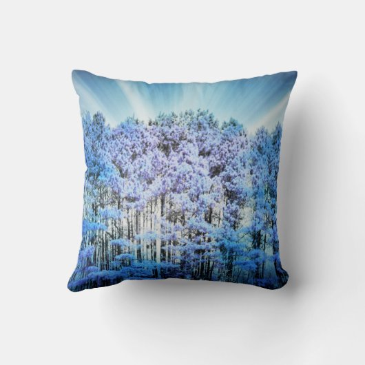 青い木 クッション (裏面)