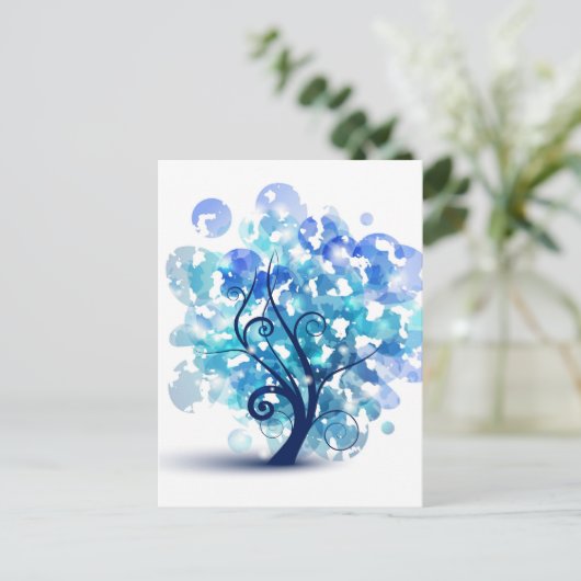 青い木 ポストカード (スタンド正面)