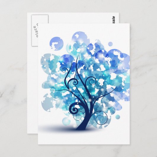 青い木 ポストカード (正面/裏面)