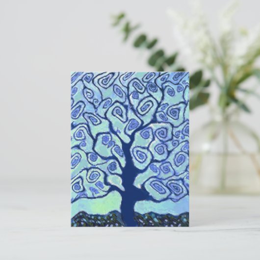 青い木 ポストカード (スタンド正面)