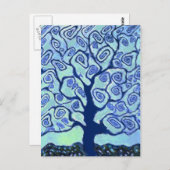 青い木 ポストカード (正面/裏面)