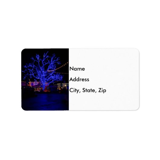 青い木 ラベル (正面)