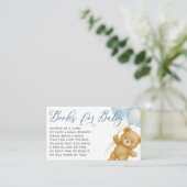 青い本で赤ん坊のシャワーを待つ エンクロージャーカード (スタンド正面)