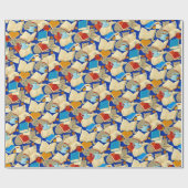 青い本と猫 ラッピングペーパー (フラット)