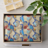 青い本と猫 薄葉紙 (ギフト)