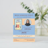 青い本のサイン会 著者登場 ポストカード (スタンド正面)