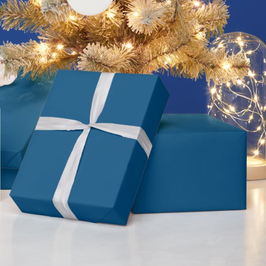 青い果物 ラッピングペーパー (クリスマス)