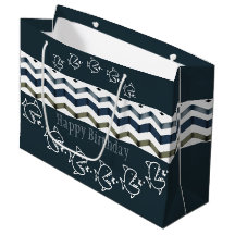 青い柄の魚デザイン