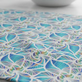 青い柔らかいかわいらし花のパターン キッチンタオル