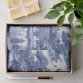 青い柳のデコページ 薄葉紙 (ギフト)