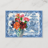 青い柳の挨拶 名刺 (正面)