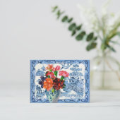 青い柳の挨拶 名刺 (スタンド正面)