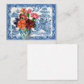 青い柳の挨拶 名刺 (正面/裏面)