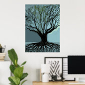 青い根 ポスター (ホームオフィス)