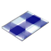 青い格子模様のノート ノートブック (左側)