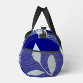 青い格子縞 ダッフルバッグ (右)