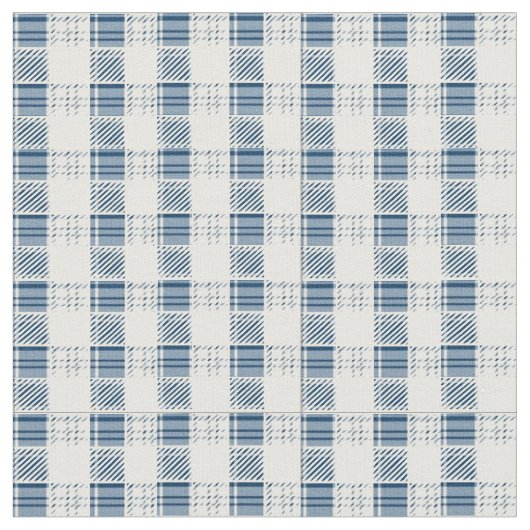 青い格子織物 ファブリック (クローズアップ)