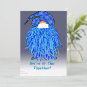 青い格言カード：一緒に カード (スタンド正面)