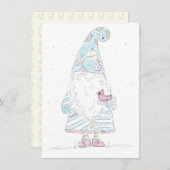 青い格言 – パネ独身のルクリスマスカード ノートカード (正面/裏面)